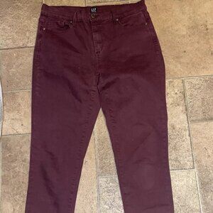 Gap Maroon Red Skinny Jeans